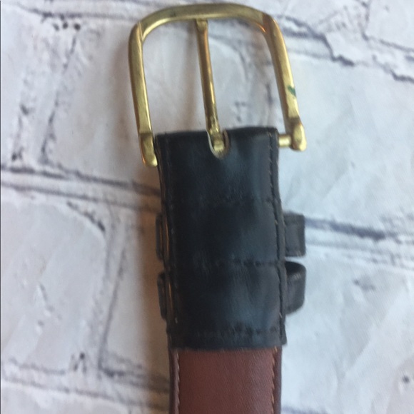 COACH VINTAGE BLACK LEATHER BELT SIZE 38 - Picture 4 of 9